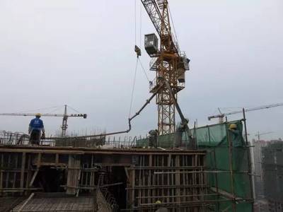 混凝土澆筑過程規范及塔吊使用要點